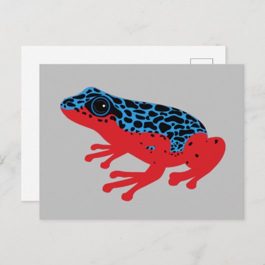Briefkaart van Poison Dart Frog (Voorkant / Achterkant)
