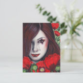 Briefkaart van  poisons met opiummap (Staand voorkant)