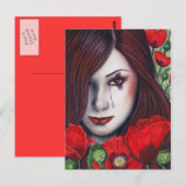 Briefkaart van  poisons met opiummap (Voorkant / Achterkant)