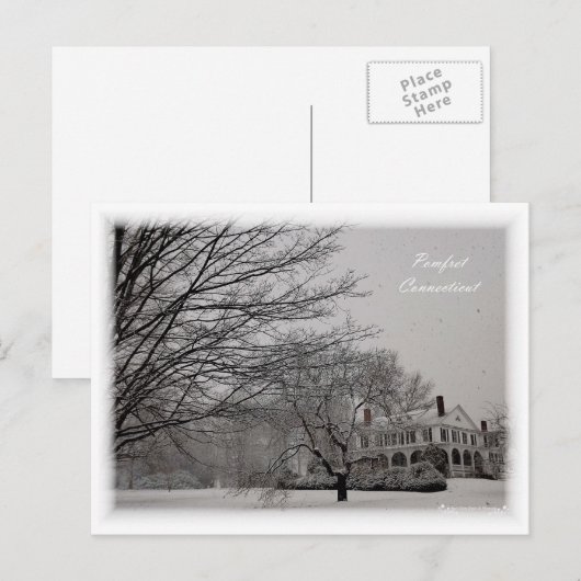 Briefkaart van Pomfret, Connecticut (Voorkant / Achterkant)