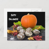 Briefkaart van pompoen en cupcakes (Voorkant / Achterkant)