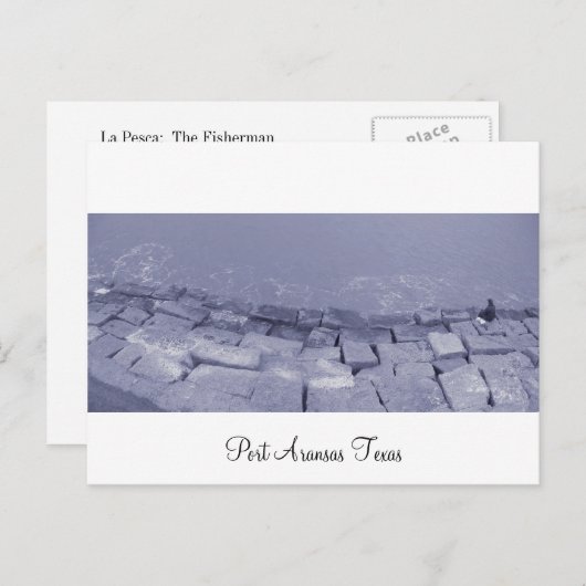 Briefkaart van Port Aransas (Panoramisch) La Pesca (Voorkant / Achterkant)
