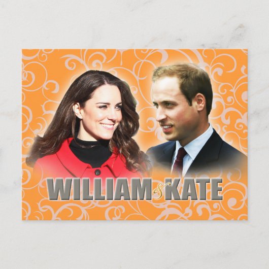 Briefkaart van Prince William en Kate Middleton (Voorkant)