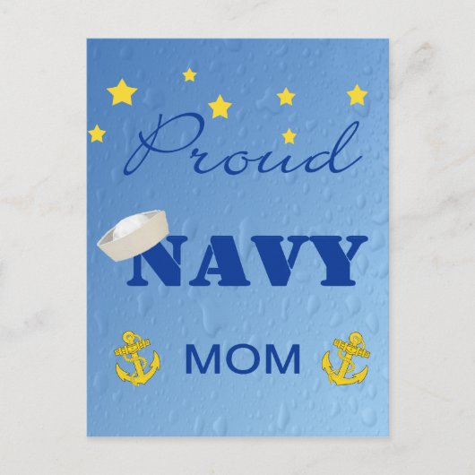 Briefkaart van proud Navy (Voorkant)