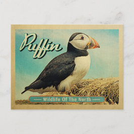 Briefkaart van Puffin Bird - Wilde dieren in het n