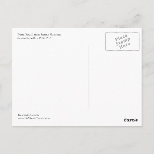 Briefkaart van Rafael Putti (Achterkant)