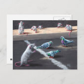 Briefkaart van ratten en duiven (Voorkant / Achterkant)