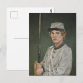 Briefkaart van Rebel Soldaat Civil War Portrait Ar (Voorkant / Achterkant)