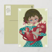 Briefkaart van Red Meow (Voorkant / Achterkant)