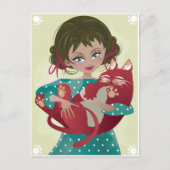 Briefkaart van Red Meow (Voorkant)