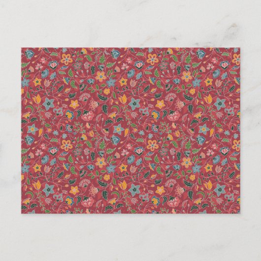 Briefkaart van Red Paisley (Voorkant)