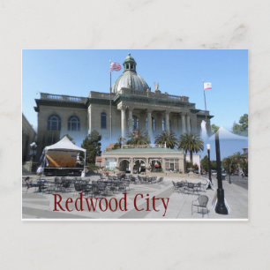 Briefkaart van Redwood City