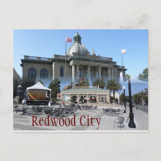 Briefkaart van Redwood City (Voorkant)