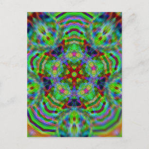 Briefkaart van regenboogdelica