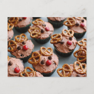 Briefkaart van rendieren Cupcakes