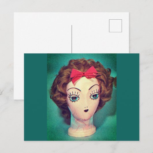 Briefkaart van reuzenkop (Voorkant / Achterkant)