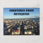Briefkaart van Reykjavik (Voorkant)