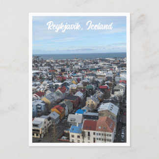 Briefkaart van Reykjavik