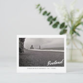 Briefkaart van Reynisfjara Black Sand Beach, IJsla (Staand voorkant)