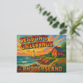 BRIEFKAART VAN RHODE ISLAND (Staand voorkant)