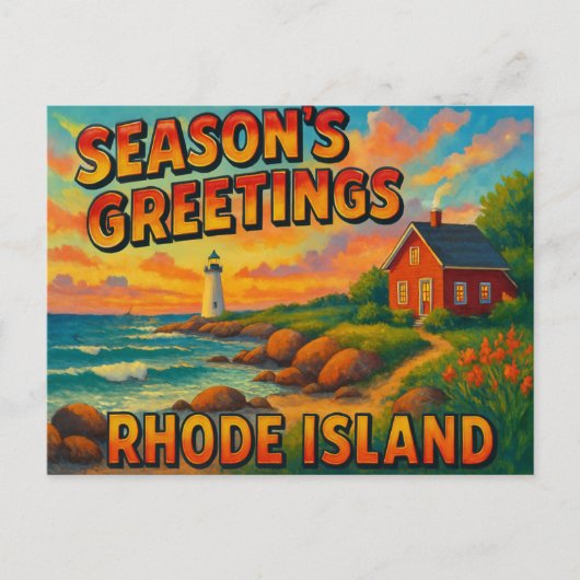 BRIEFKAART VAN RHODE ISLAND (Voorkant)