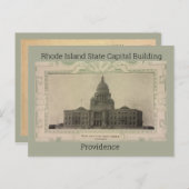 Briefkaart van Rhode Island State Capital Building (Voorkant / Achterkant)