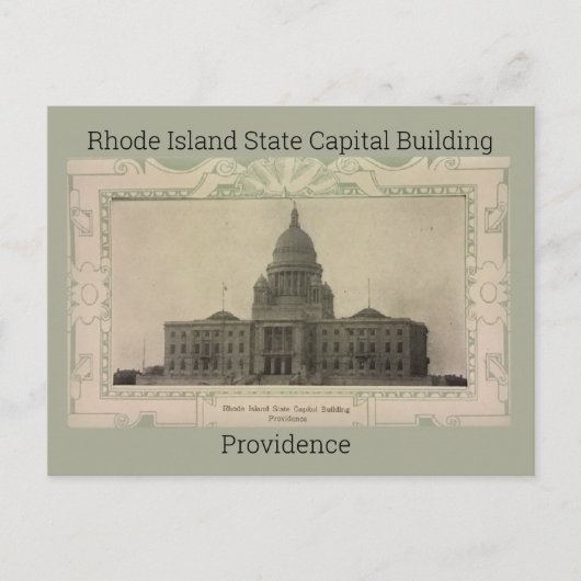 Briefkaart van Rhode Island State Capital Building (Voorkant)