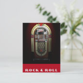 Briefkaart van Rock & Roll Jukebox (Staand voorkant)