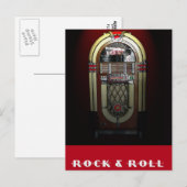 Briefkaart van Rock & Roll Jukebox (Voorkant / Achterkant)