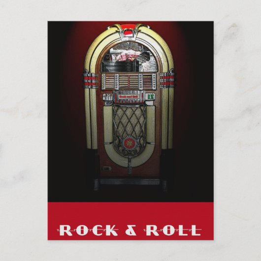 Briefkaart van Rock & Roll Jukebox (Voorkant)
