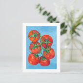 Briefkaart van rode tomaten (Staand voorkant)
