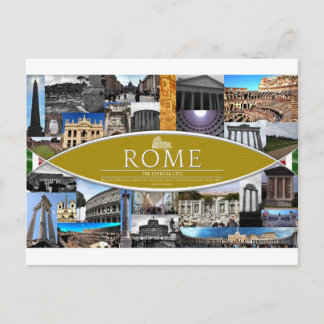 Briefkaart van Rome