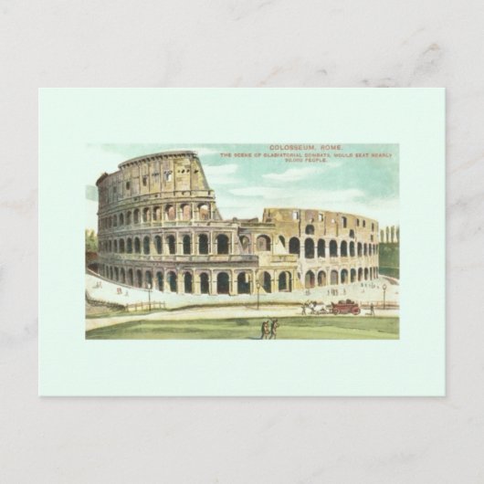  Briefkaart van Rome Colosseum Travel (Voorkant)
