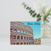 Briefkaart van Rome over het Colosseum (Staand voorkant)