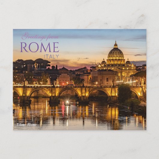 Briefkaart van Rome Schilderachtig (Voorkant)