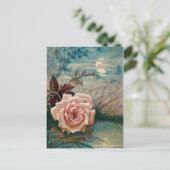 Briefkaart van Roos voor motorlicht (Staand voorkant)