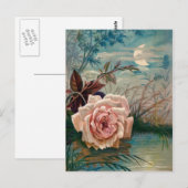 Briefkaart van Roos voor motorlicht (Voorkant / Achterkant)