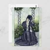 Briefkaart van rouwtuin (Voorkant / Achterkant)