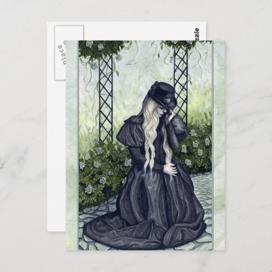 Briefkaart van rouwtuin (Voorkant / Achterkant)