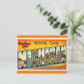 Briefkaart van Royal Oak Michigan Travel (Staand voorkant)