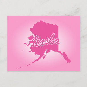 Briefkaart van Roze Alaska