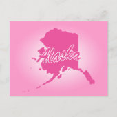 Briefkaart van Roze Alaska (Voorkant)
