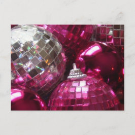 Briefkaart van Roze Baubles