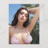 Briefkaart van Roze Bikini (Voorkant)