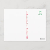 Briefkaart van roze pony's (Achterkant)