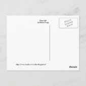 Briefkaart van ruwe forel (Achterkant)