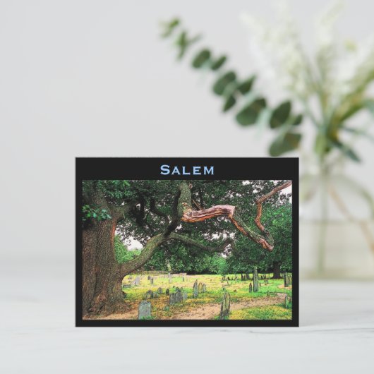 Briefkaart van Salem Cemetery (Staand voorkant)
