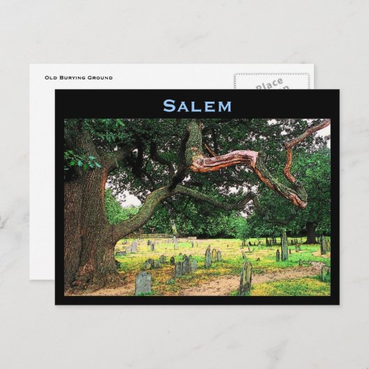 Briefkaart van Salem Cemetery (Voorkant / Achterkant)