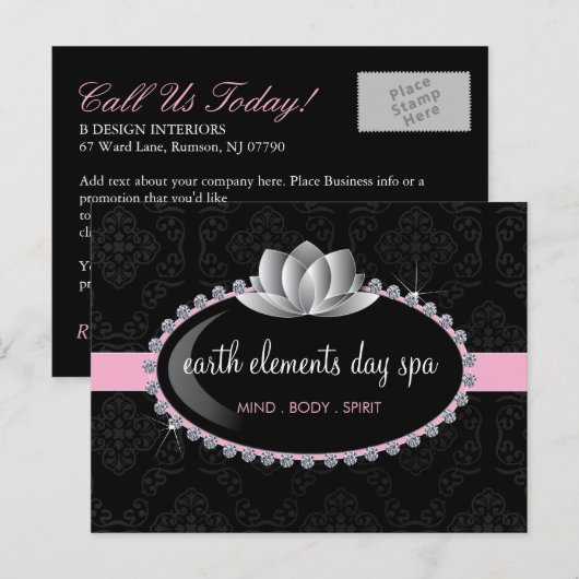 Briefkaart van Salon en Spa (Voorkant / Achterkant)