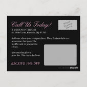 Briefkaart van Salon en Spa (Achterkant)